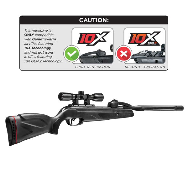 RIFLE SWARM WHISPER 10X GEN 1 .22 611006875554